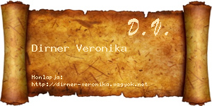 Dirner Veronika névjegykártya